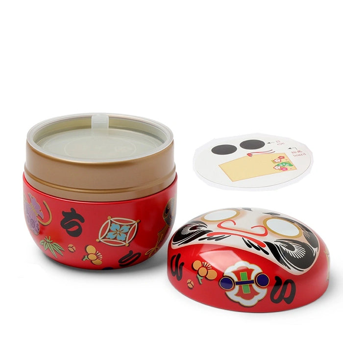 Tea Canister Red Daruma "Wishes", 100g
