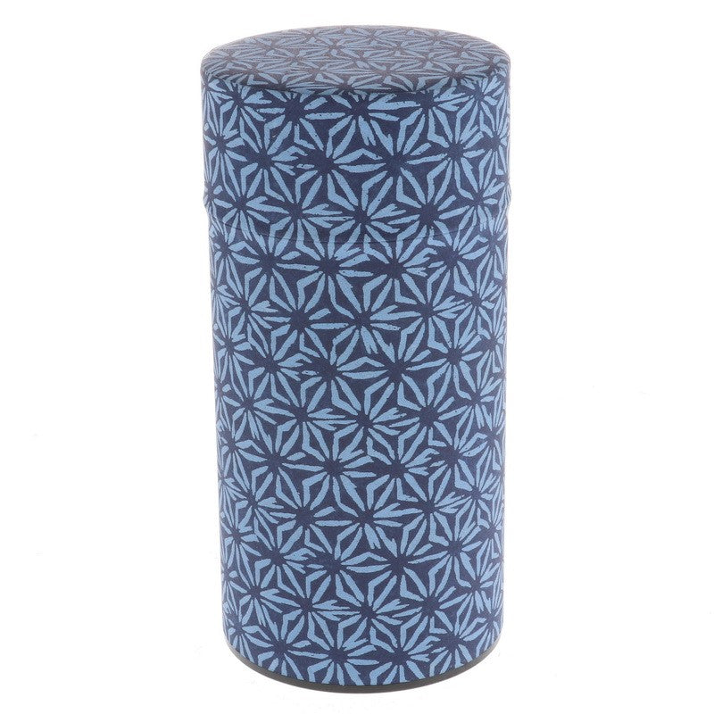 Tea Caddy, Indigo 'Kawari Asa'/Bold Hemp 175g