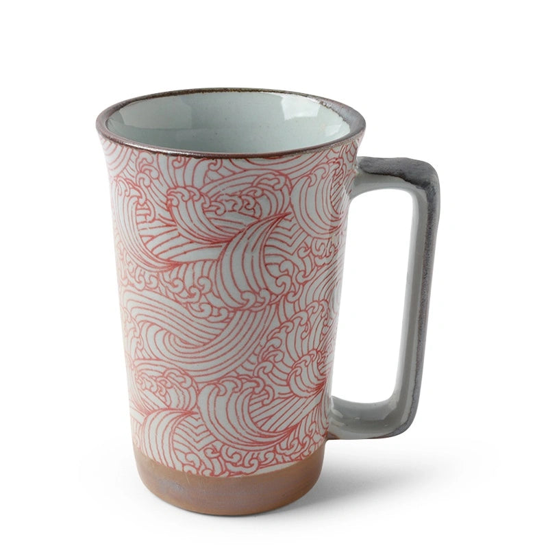 Tall Mug Red Wave, 12 oz. – Mighty Leaf Tea Canada