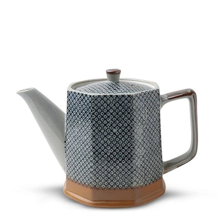 Blue Vintage Dots Tea Pot